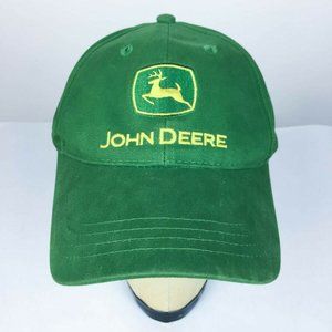 John Deere Baseball Hat Green Yellow Patch